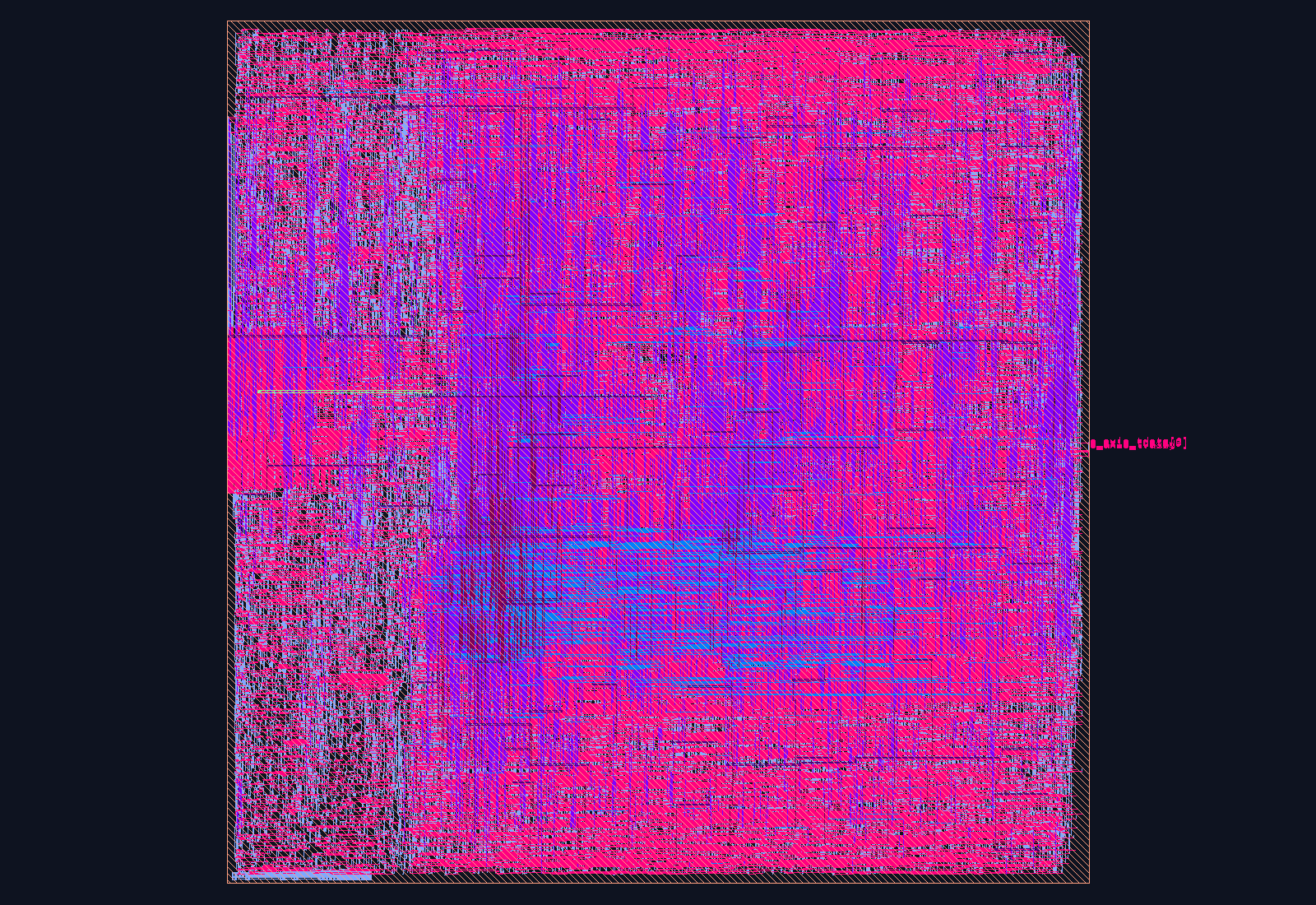 Counting Bloom Filter routed place-and-route layout on the Nangate45 PDK