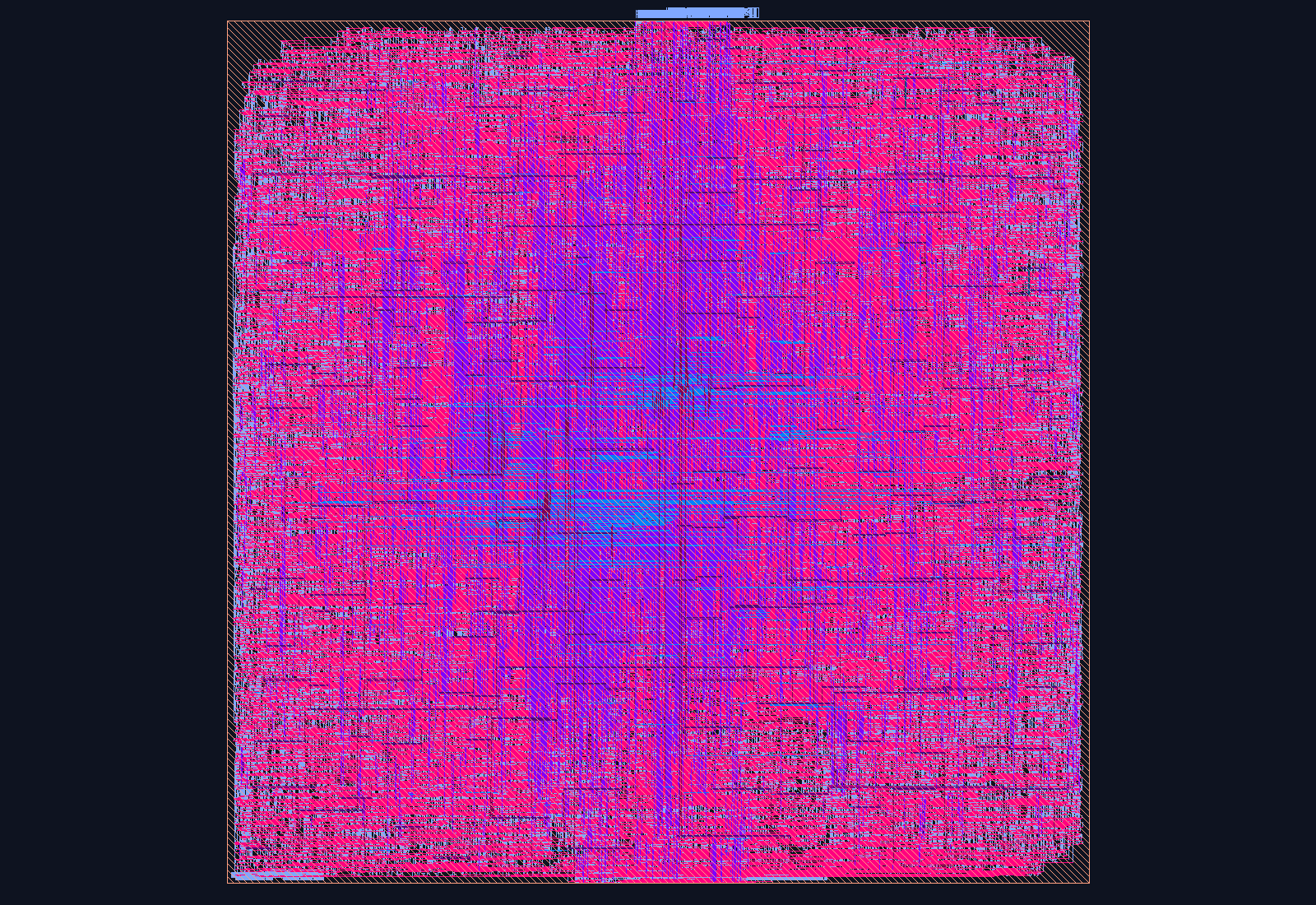 Tensor-Layout-Aware DMA Engine (im2col/Tiling) routed place-and-route layout on the Nangate45 PDK